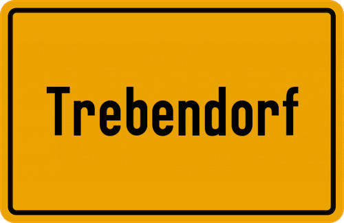 Ortsschild Trebendorf