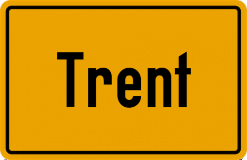Ortsschild Trent, Rügen