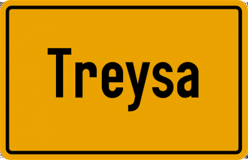 Ortsschild Treysa