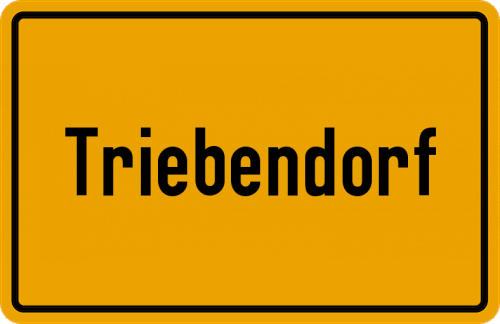 Ortsschild Triebendorf