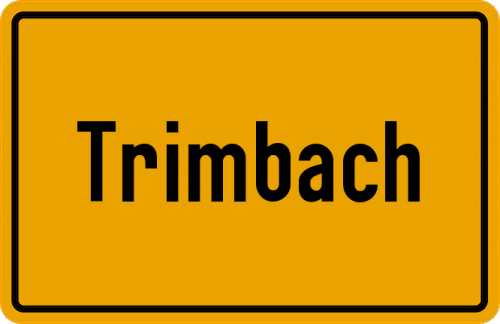 Ortsschild Trimbach
