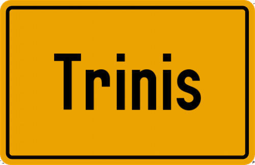Ortsschild Trinis