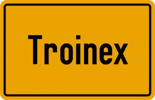 Ortsschild Troinex
