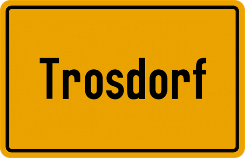 Ortsschild Trosdorf
