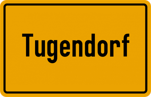 Ortsschild Tugendorf