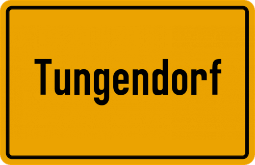 Ortsschild Tungendorf