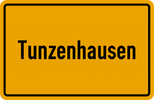 Ortsschild Tunzenhausen