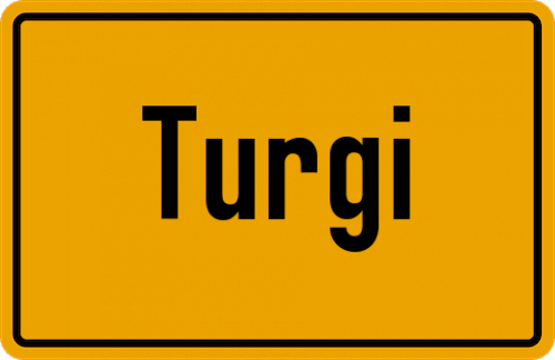 Ortsschild Turgi