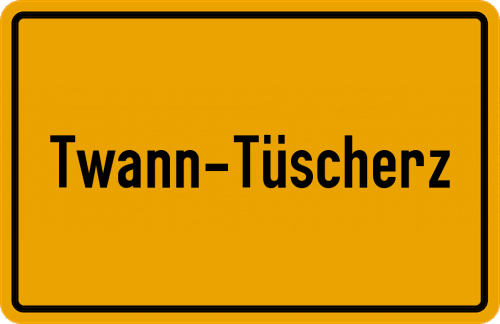 Ortsschild Twann-Tüscherz