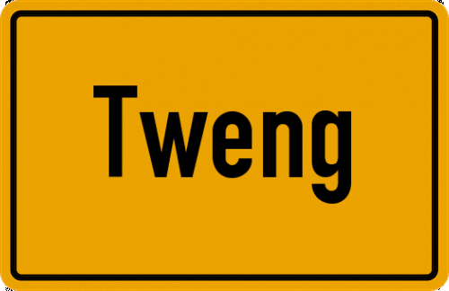 Ortsschild Tweng