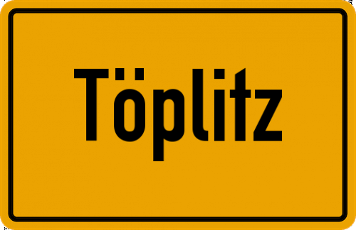 Ortsschild Töplitz