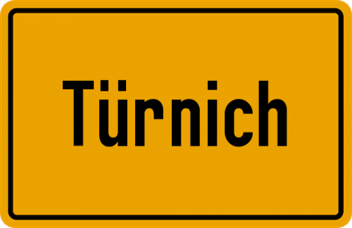 Ortsschild Türnich