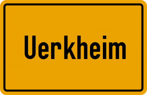 Ortsschild Uerkheim