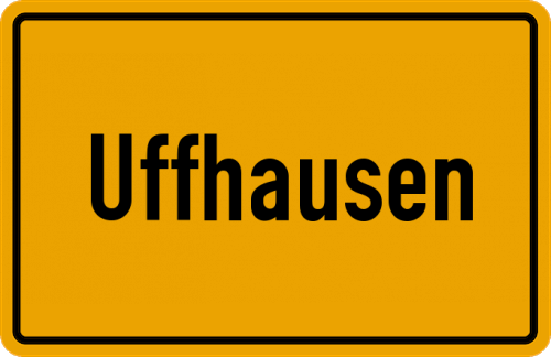 Ortsschild Uffhausen