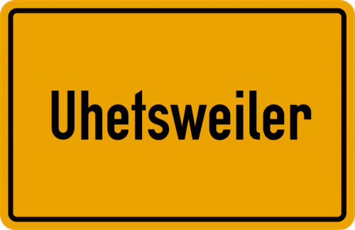 Ortsschild Uhetsweiler
