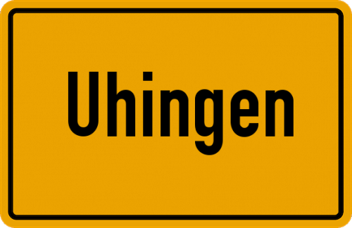 Ortsschild Uhingen