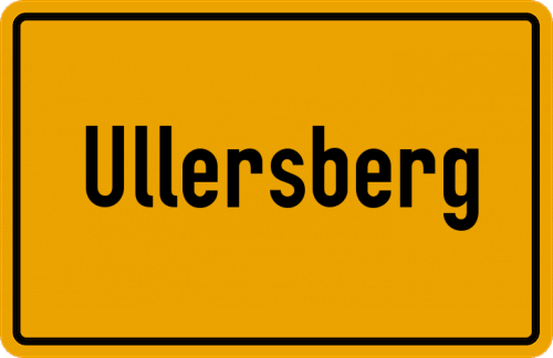 Ortsschild Ullersberg