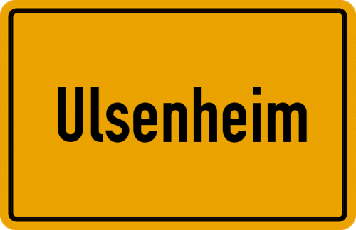 Ortsschild Ulsenheim