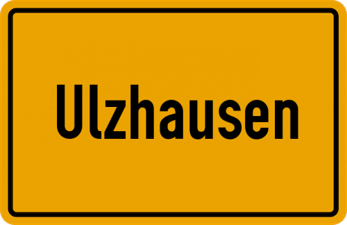 Ortsschild Ulzhausen