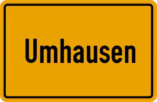 Ortsschild Umhausen