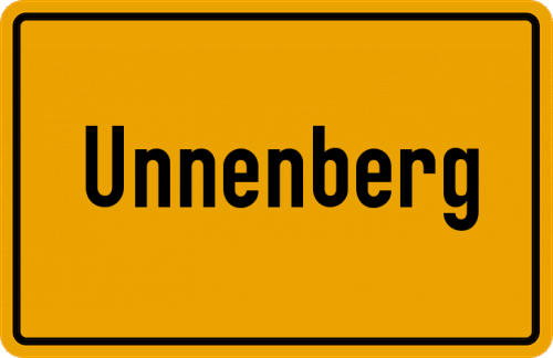 Ortsschild Unnenberg