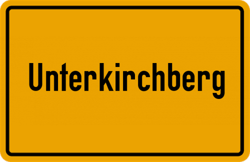 Ortsschild Unterkirchberg