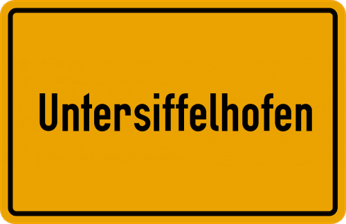 Ortsschild Untersiffelhofen