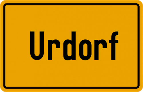 Ortsschild Urdorf