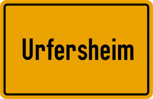 Ortsschild Urfersheim