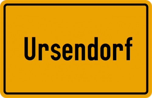 Ortsschild Ursendorf