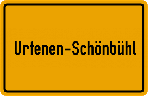 Ortsschild Urtenen-Schönbühl