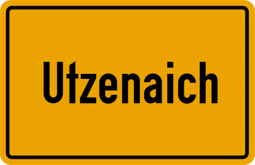 Ortsschild Utzenaich
