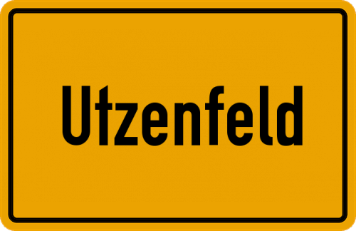 Ortsschild Utzenfeld