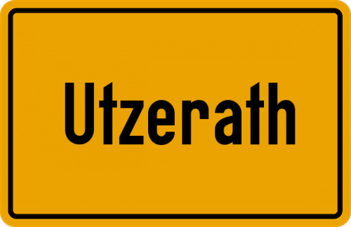Ortsschild Utzerath