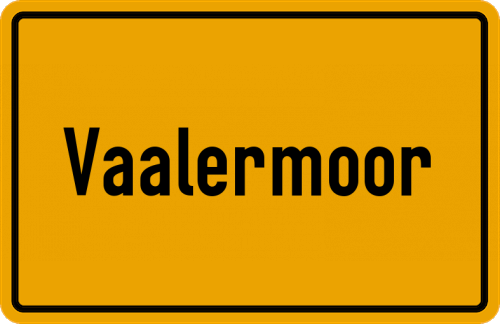 Ortsschild Vaalermoor