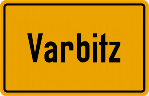 Ortsschild Varbitz