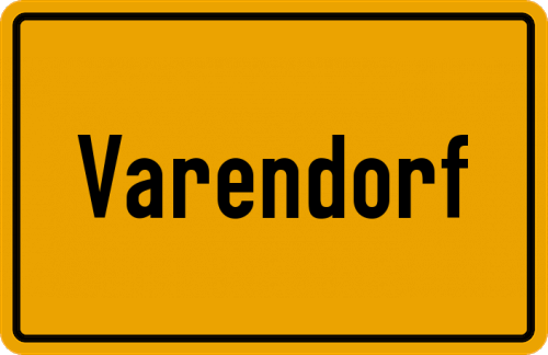 Ortsschild Varendorf