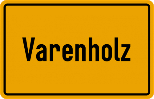 Ortsschild Varenholz