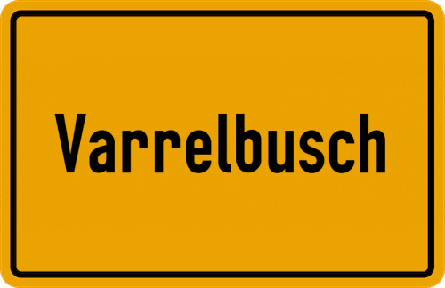 Ortsschild Varrelbusch