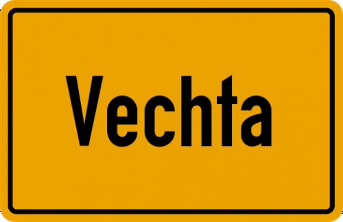 Ortsschild Vechta