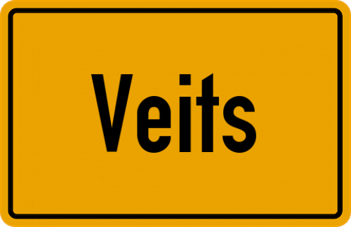 Ortsschild Veits, Kreis Kempten, Allgäu