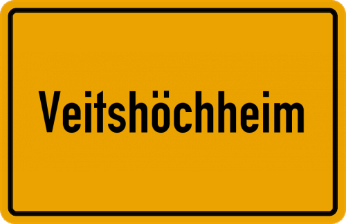 Ortsschild Veitshöchheim
