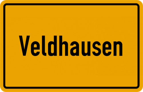 Ortsschild Veldhausen
