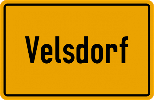 Ortsschild Velsdorf