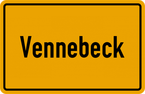 Ortsschild Vennebeck