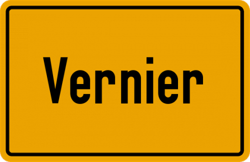 Ortsschild Vernier