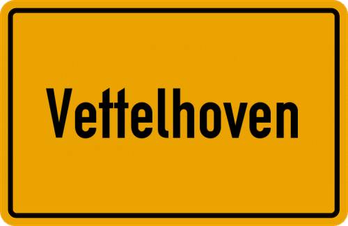 Ortsschild Vettelhoven