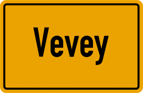 Ortsschild Vevey