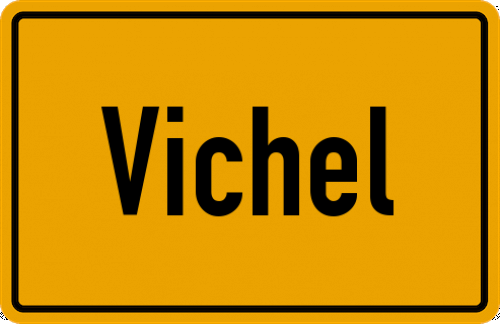 Ortsschild Vichel
