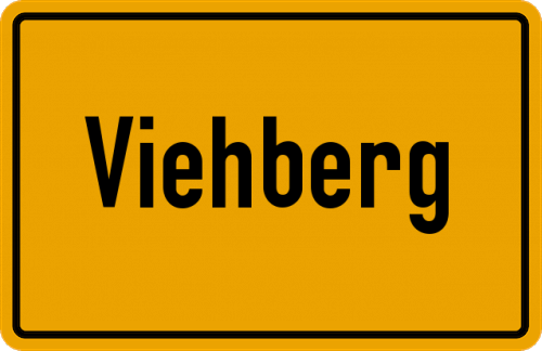 Ortsschild Viehberg